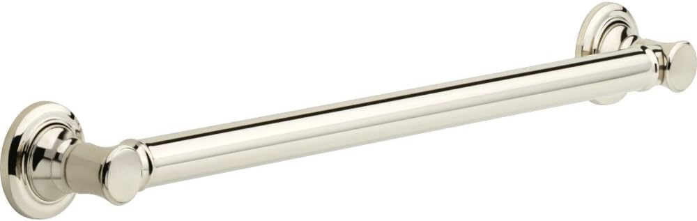 Delta Faucet 41624-PN Traditional Decorative Grab Bar, 24", Polished Nickel