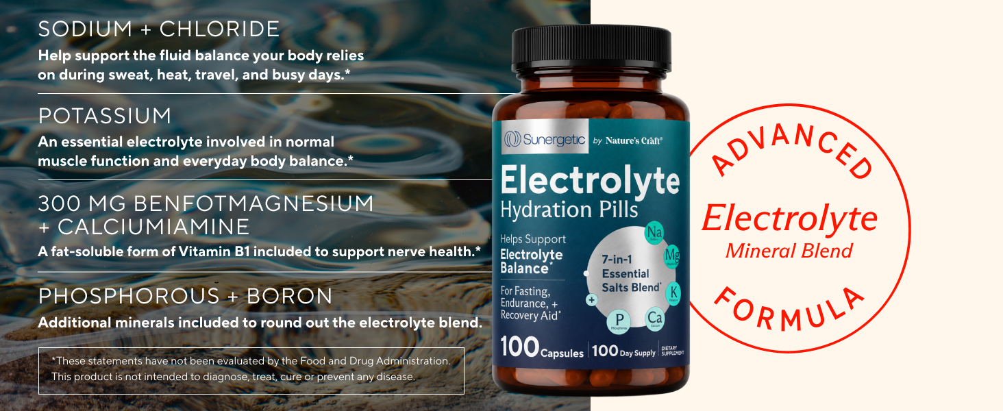 Electrolyte Capsules, 100ct