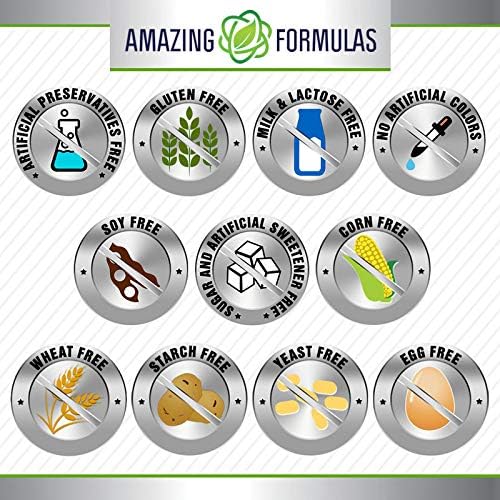 Amazing Formulas Iron as Ferrous Sulfate Supplement | 130 Mg per Serving | 240 Tablets | Non-GMO | Gluten-Free | Made in USA