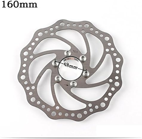 BlueSunshine Front and Back Disk Brake Kit - 160mm For 80cc Gas Motorized Bicycle - Freewheel Threaded Hubs Hole distance of 48mm
