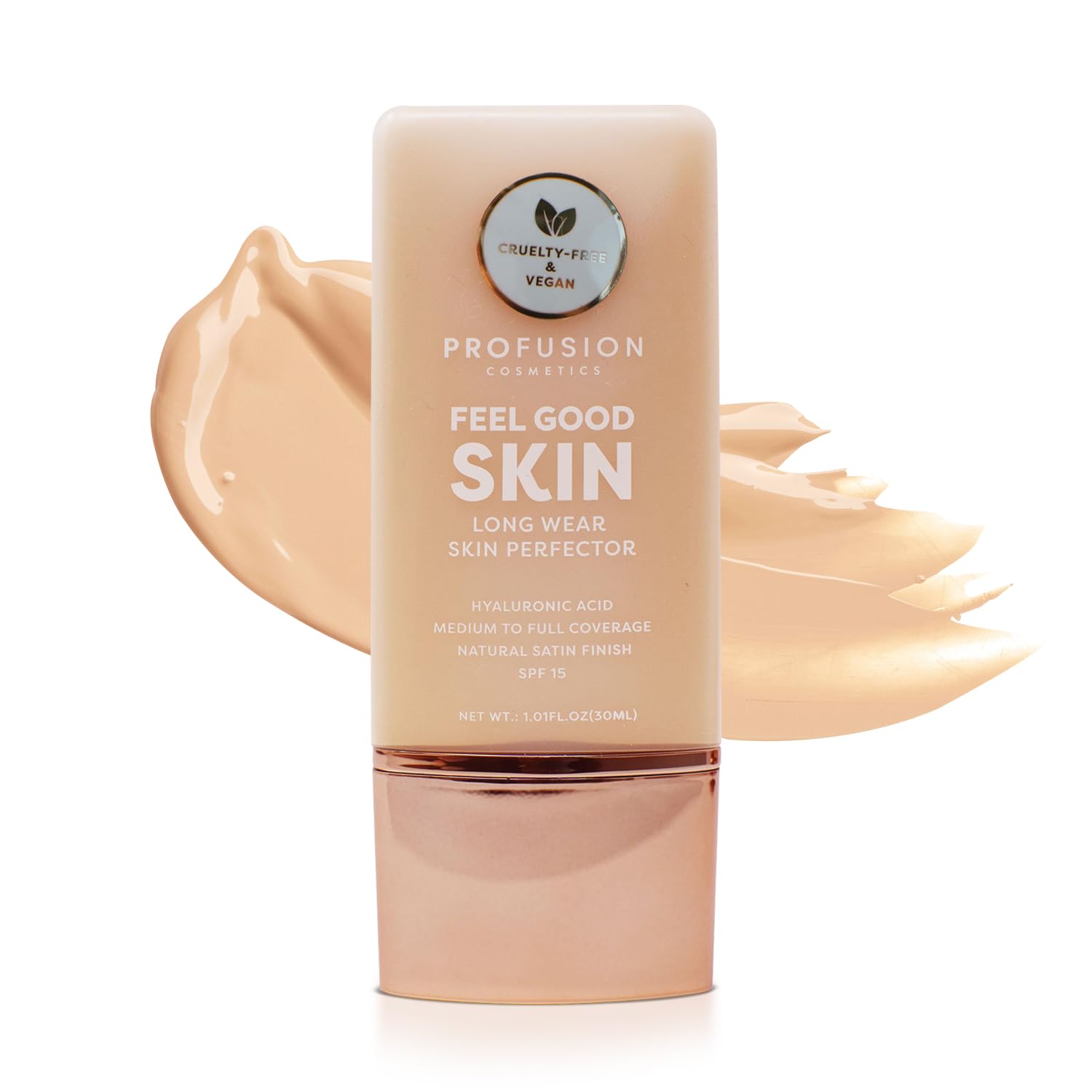 Profusion Cosmetics Lightweight Liquid Foundation for a Flawless and Elegant Radiance, Breathable Makeup that Improves Uneven Skin Tone