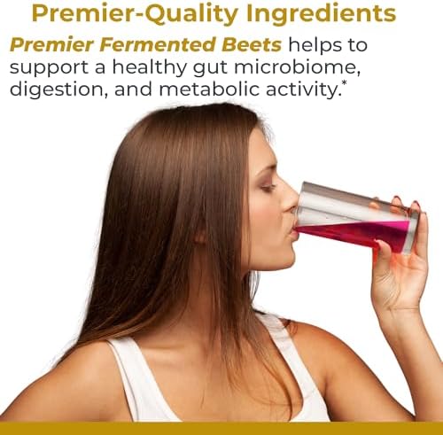 Premier Research Labs Premier Fermented Beets - Beet Root Powder Fermented, Organic Fermented Beets for Men & Women, Beetroot, Nitrates