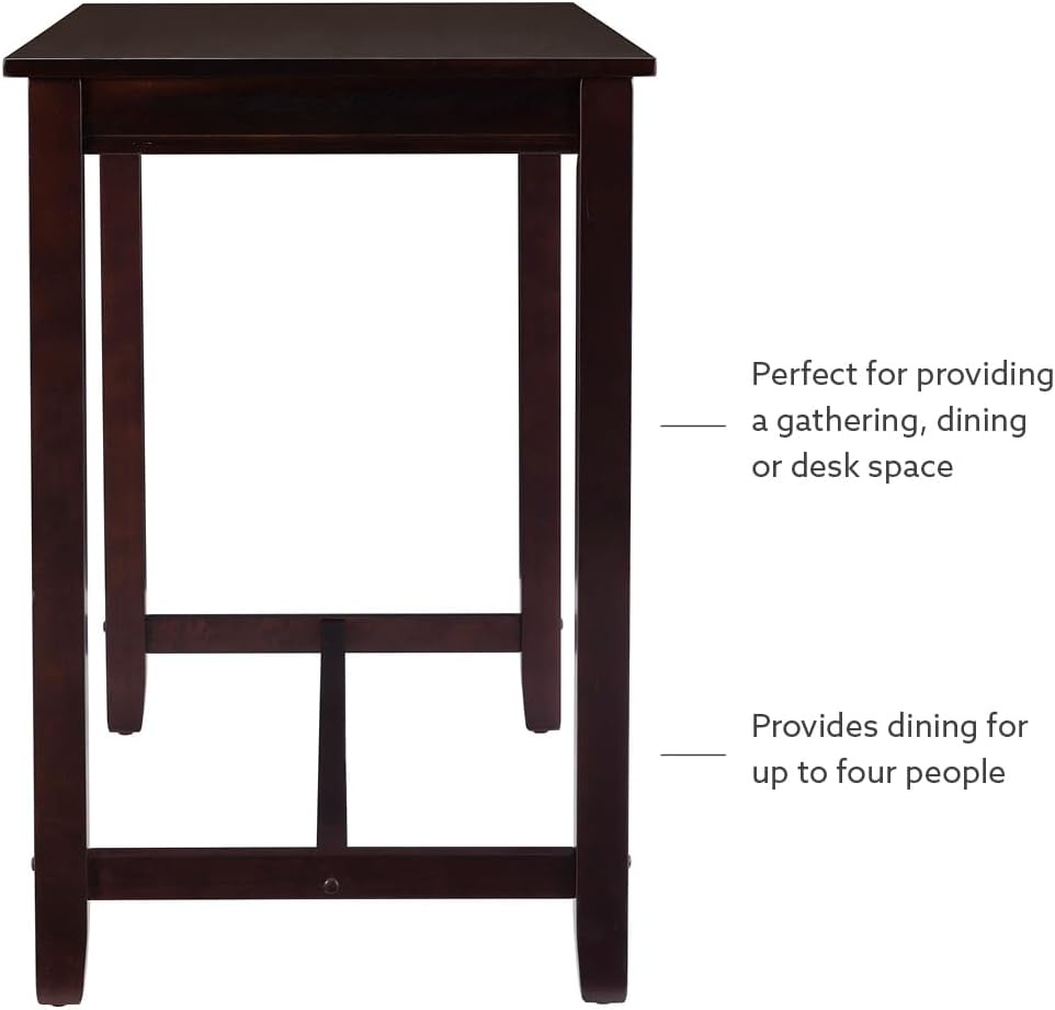 Linon Claridge Rustic Wood 36 inch Height Pub Table