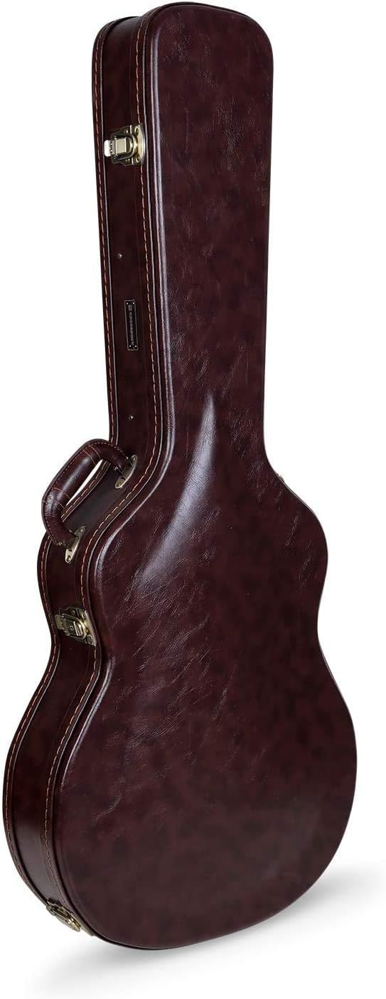 Crossrock Hardshell Arch Top wood case fits SG Electric Guitars-Black(CRW620SGBK)