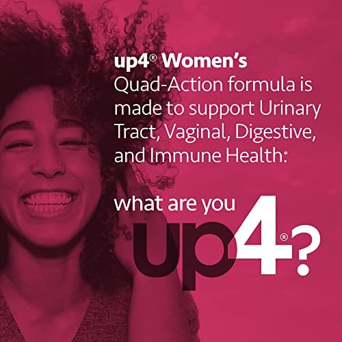 up4 Probiotic for Women, Vaginal, Digestive & Immune Support* 50B CFU 60 ct | Quad-Action Formula, Lactobacillus Strains, Whole Cranberry Powder