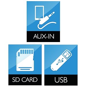 MP3; USB; SD Reader