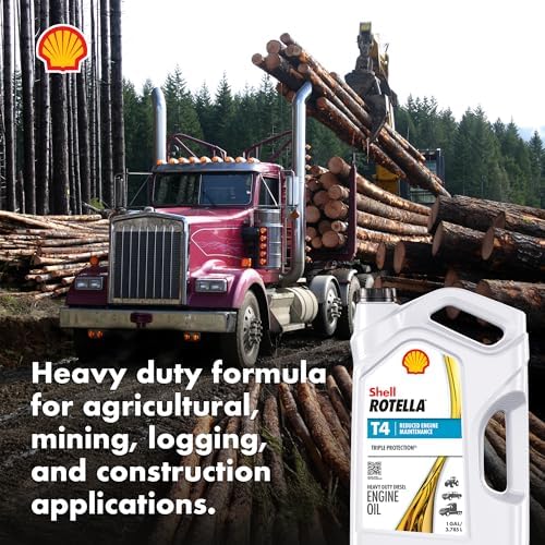 Shell Rotella T4 Triple Protection 15W-40 Diesel Engine Oil, 1 Gallon