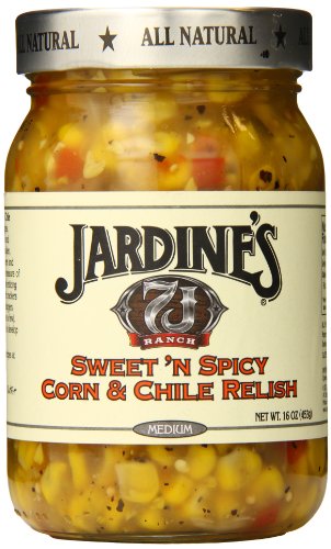Jardine's 7J Ranch Sweet N Spicy Corn Relish, Medium, 16 Ounce