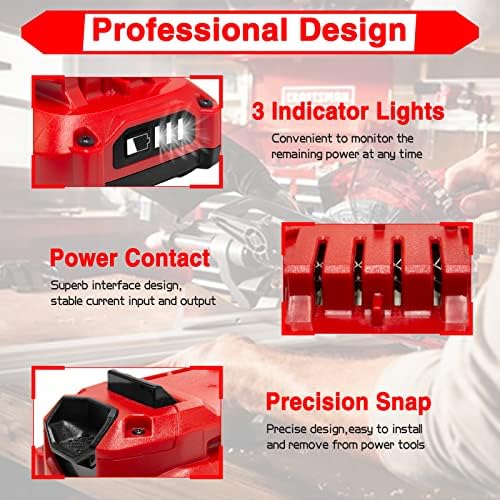 DTK 2Pack 3.5Ah Battery Replacement for Craftsman 20V Battery CMCB201 CMCB202 CMCB202-2 CMCB204 CMCB204-2 V20 Cordless Tool Battery