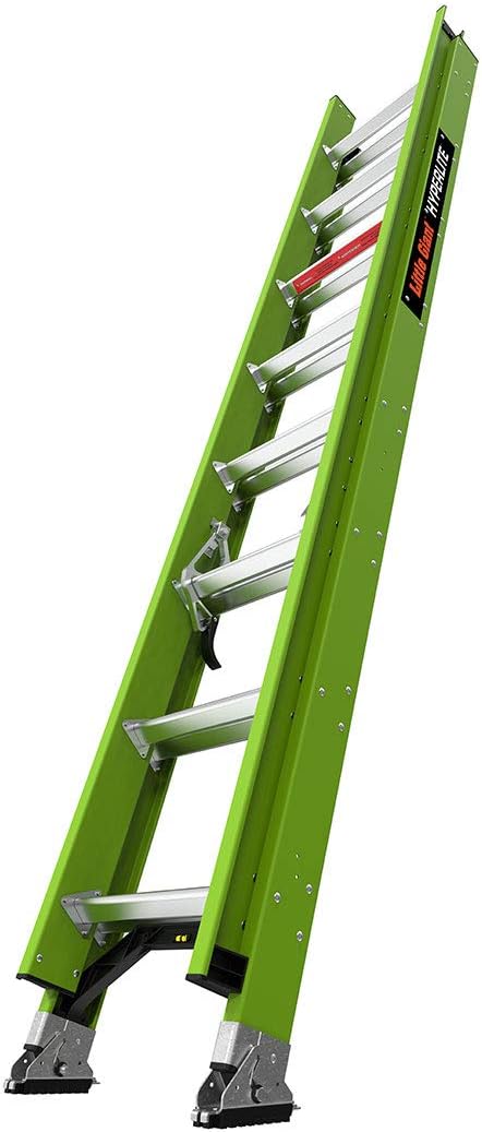 Little Giant HyperLite 16', Extension Ladder, Fiberglass | Lightweight Fiberglass Extension Ladder, Non-Conductive, For Electricians and Contractors