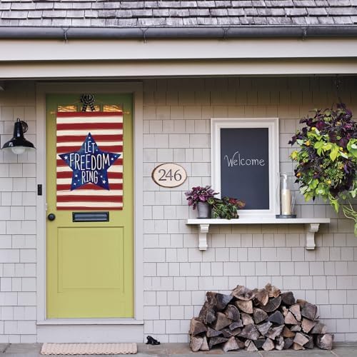 AVOIN colorlife Let Freedom Ring Patriotic 4th of July Garden Flag 12x18"