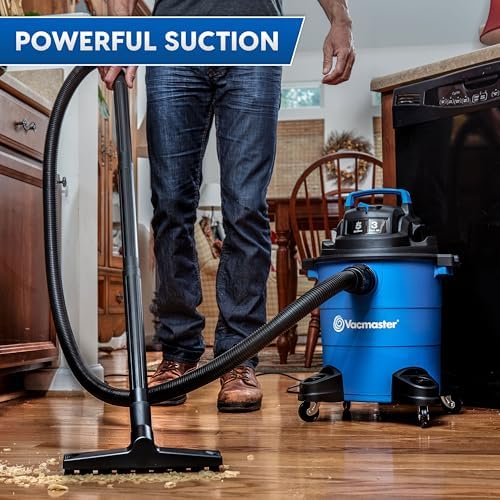 Vacmaster VOC809PF 8-Gal 4 Peak HP Utility Wet/Dry Vacuum Blue