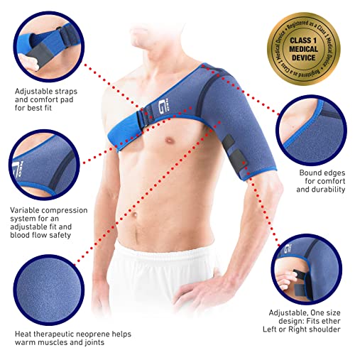 Neo-G Shoulder Brace Support - for Rotator Cuff, Dislocated Shoulders, Joint Pain, Arthritis