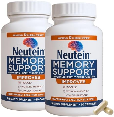 Brain Supplements for Memory and Focus (60 Capsules) | Brain Health Supplements for Adults & Seniors - Plant-Based Brain Booster for Mental Clarity & Brain Fog, Made in USA