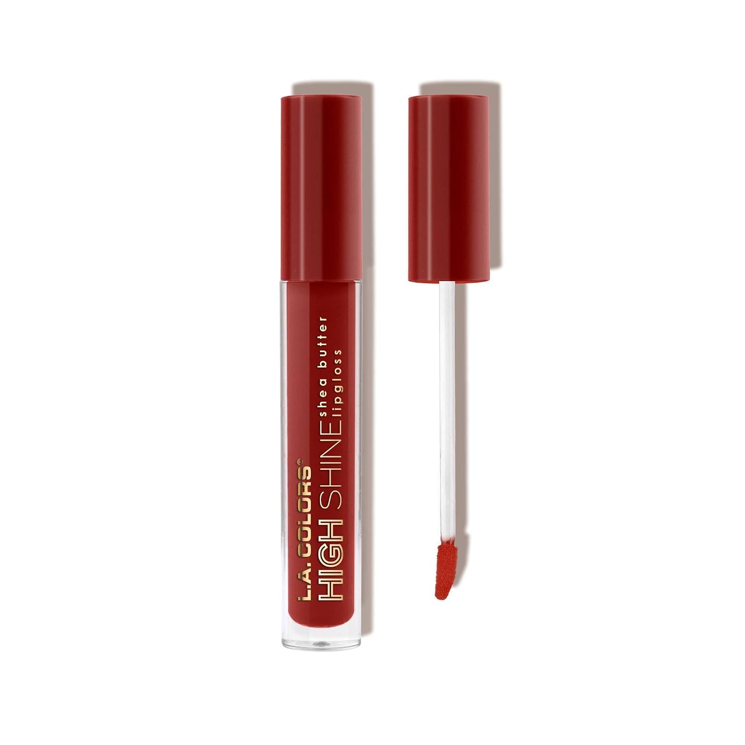 L.A. COLORS High Shine Shea Butter Lip Gloss, Baby Cakes, 0.14 Oz