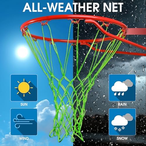 Cannon Sports Heavy Duty Basketball Net Replacement - 21 Inches - 12 Loop Standard Size - Weather Resistant for Indoor/Outdoor Courts - Fits All Standard Rims