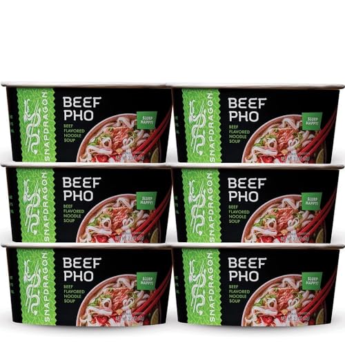 Snapdragon Laksa Curry Instant Noodle Bowls | Coconut Curry Flavor with Rice Noodles | Gluten-Free | No MSG Added | 2.1 oz (6 Pack)
