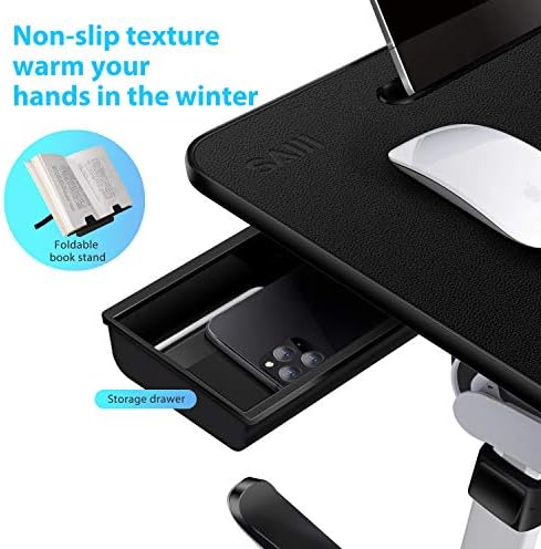 Laptop Lap Desk for Bed, SAIJI X-Large Adjustable Laptop Table