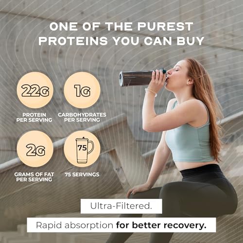 Muscle Feast Grass-Fed Whey Protein Concentrate Powder, Vanilla (2lb) | All Natural, Hormone Free Pasture Raised Whey Protein Powder for Women & Men, Clean, Non-GMO, Delicious Whey Concentrate