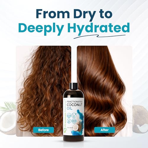 Fractionated Coconut Oil for Skin Moisturizer with Pump Massage Oils Best Carrier for Essential Oils Mixing Body OUL for Dry Skin Moisturizer Natural Oi for Face Hair Body 1 Gallon