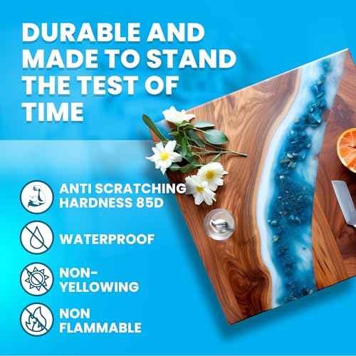 Epoxy Resin Art Resin Crystal Clear Formula -2 Gallon Kit -The Artist's Resin for Coating, Casting, Resin Art, Geodes, Tabletop, Bar Top