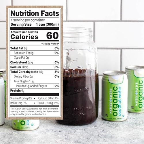 Nature Factor Organic Coconut Water - 10 Fl Oz (Pack of 12) | Pure Pressed Coconut Water, Organic Electrolytes