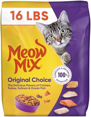 Meow Mix Original Choice Dry Cat Food, 6.3 Pound Bag
