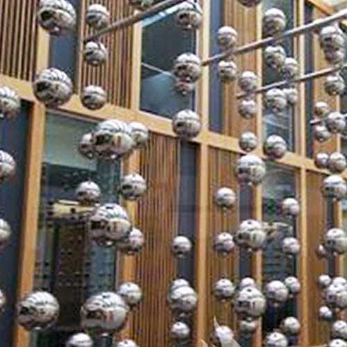 Stainless Steel Gazing Ball, 6 Pcs 50-150 mm Mirror Polished Hollow Ball Reflective Garden Sphere, Floating Pond Balls Seamless Gazing Globe for Home Garden Ornament Decorations (6 Pcs Mix)