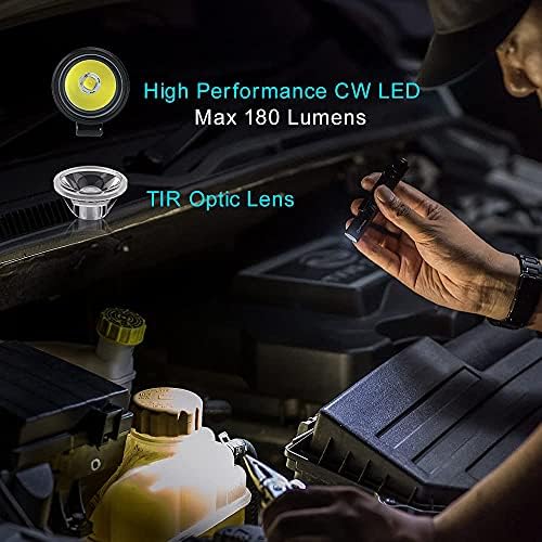 OLIGHT PL-Mini 2 Valkyrie Compact Weaponlight, 600 Lumens Tactical Flashlight and I3T EOS 180 Lumens Dual-Output Slim EDC Flashlight
