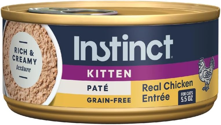 Instinct Original Grain Free Real Rabbit Recipe Natural Wet Canned Cat Food, 3 oz. Cans (Case of 24) | Rich & creamy pate texture, high protein, real rabbit, whole-food ingredients, grain-free, hydration support
