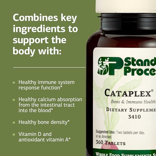 Standard Process Cataplex D - Supports Immune Function, Bone Density & Mineral Absorption - Immune Health Supplement with Vitamins A & D - Gluten-Free