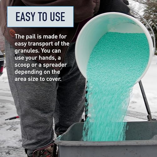 Safe Paw Pet-Safe Ice Melt, Salt & Chloride-Free Deicer, 35 Lbs | Non-Corrosive, Dog-Friendly Snow Melter for Concrete, Wood Decks
