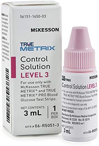 McKesson True METRIX Control Solution Level 3, 3 mL, 1 ct | Blood Glucose Meters