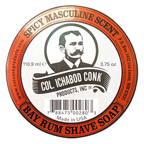 Col. Conk Bay Rum Shaving Soap 3.75 Ounce Large