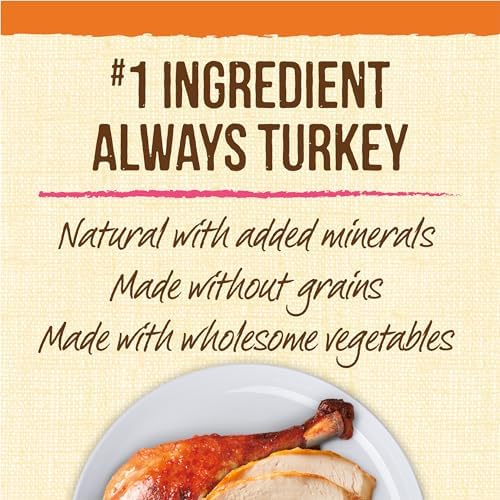 Merrick Lil’ Plates Grain Free Small Dog Treats, Natural Training Treats For Small Dogs, Teensy Turducken - 5 oz. Pouch