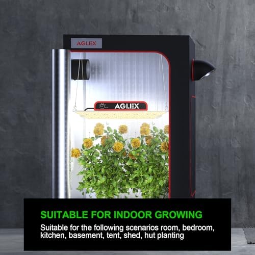 AGLEX K1000 LED Grow Light, Grow Light with Daisy Chain & Dimmable, Full Spectrum Plant Grow Lights for Hydroponic Indoor Plants Seeding