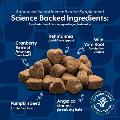 NaturVet Senior Advanced Incontinence Dog Supplement - 60 Ct