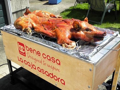 Bene Casa Caja Asadora Outdoor Roasting Box.This roasting Box can Hold Up to 100 Pounds of Meat.