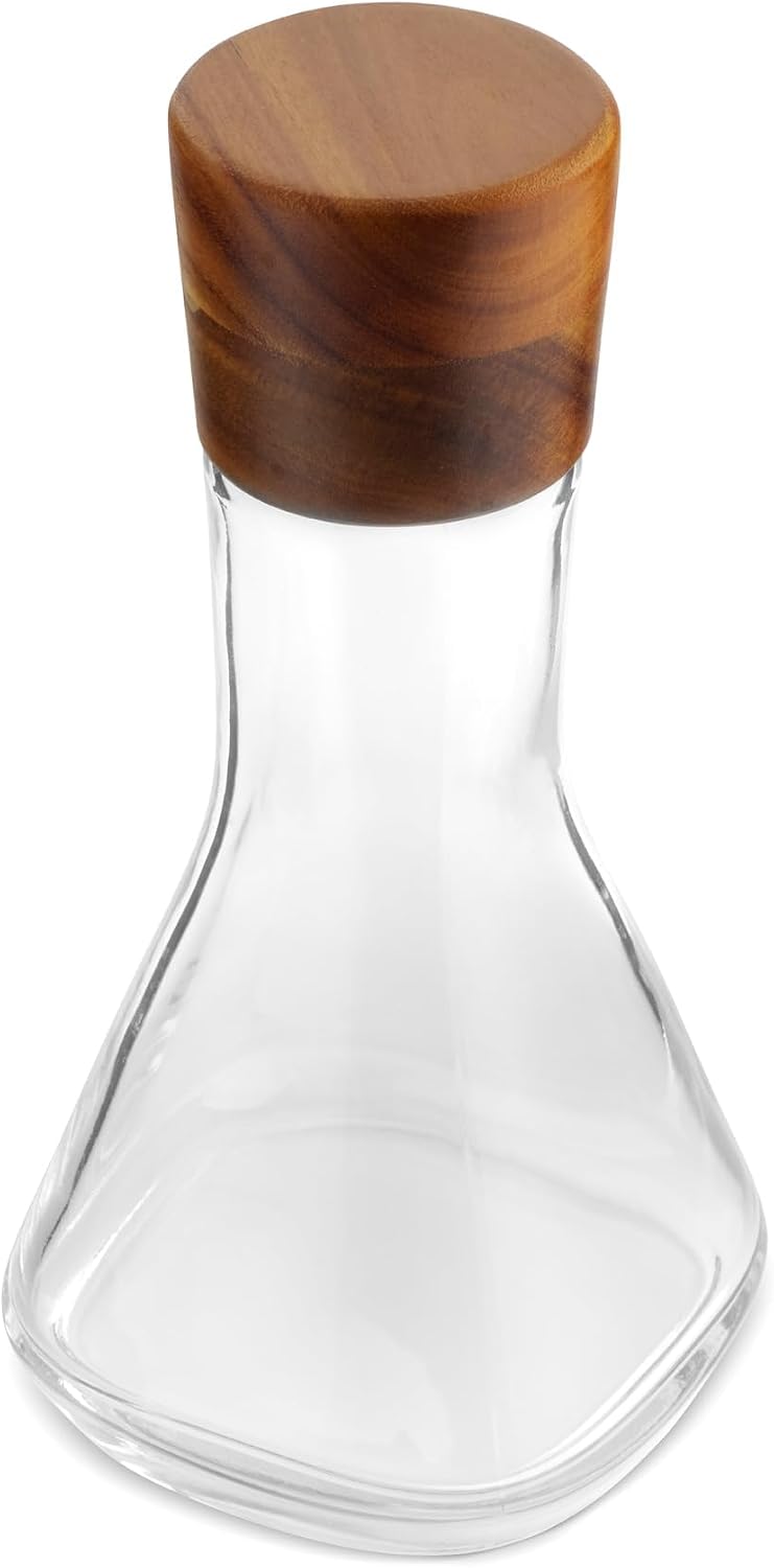 nambe Vie Decanter | Glass Wine Decanter Bottle for Bourbon, Brandy, Juice