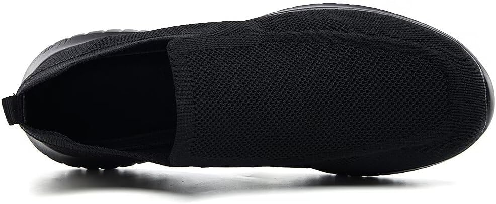 konhill Mens Slip-On Knit Walking Sneakers