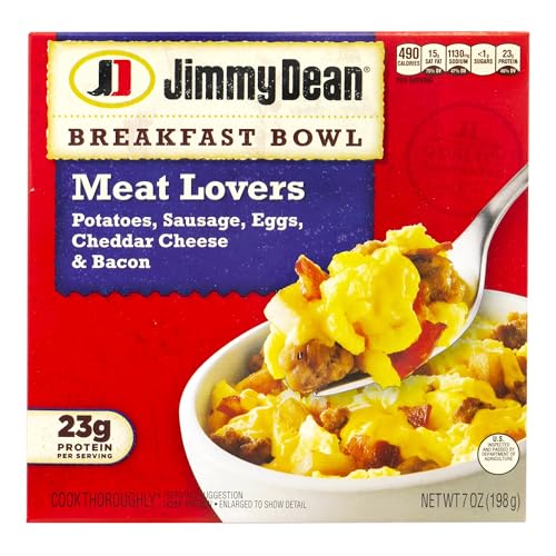 Jimmy Dean Meat Lovers Breakfast Bowls, 56 Oz, Box Of 8 Bowls