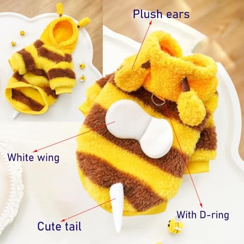ANIAC Dog Hoodies Sweatshirt with Bunny Ears Spring Puppy Clothes for Small Dog Girl Boy Soft Doggy Sweater Cat Apparel Pet Clothing for Kitten