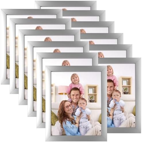Giftgarden Black 8x10 Picture Frame Bulk, Multi 8 x 10 Photo Frames Set for Wall Hanging or Tabletop, 12 Pack