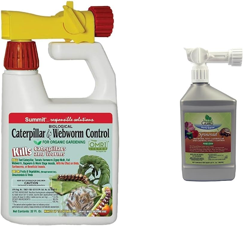 SUMMIT 021-6 Caterpillar and Webworm Control-Hose End For Insects, 1-, Quart, White