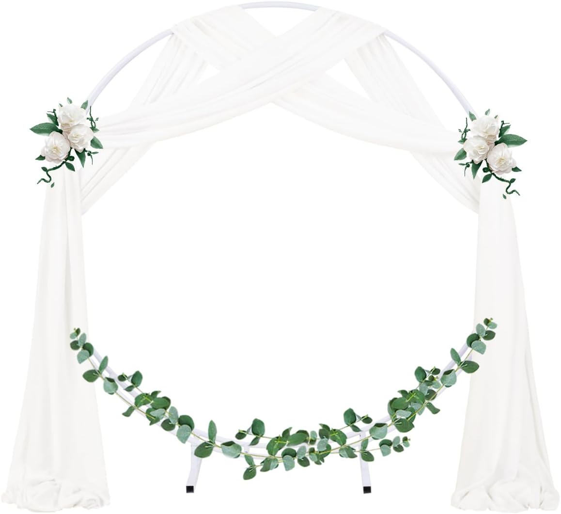 Wedding Arch Draping Fabric Sheer Chiffon Curtain Drape Wedding Party Decor