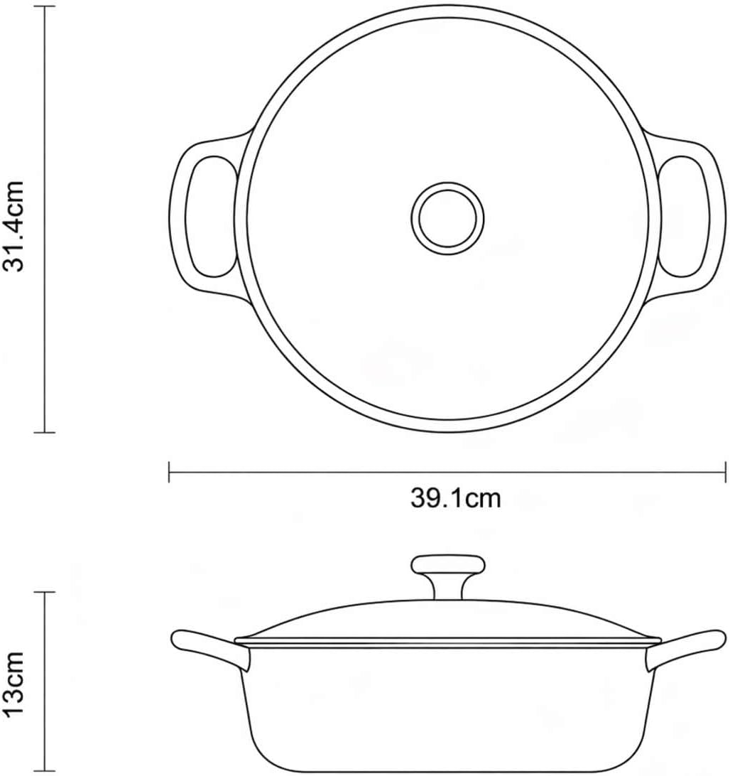 Tramontina Bestow Enameled Cast Iron 4-Qt Braiser Pan with Lid, Blue | Oven-to-Table Casserole Dish, Great for Shallow Braises & Simmers