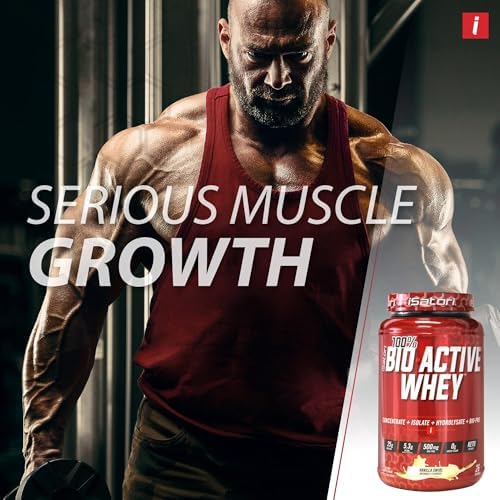 iSatori 100% Bio-Active Whey Protein Chocolate Flavor - 26 Servings | Whey Isolate, Hydrolysate, Concentrate, BCAAs, Colostrum Peptides, 25g Protein Per Serving, Muscle Growth and Recovery