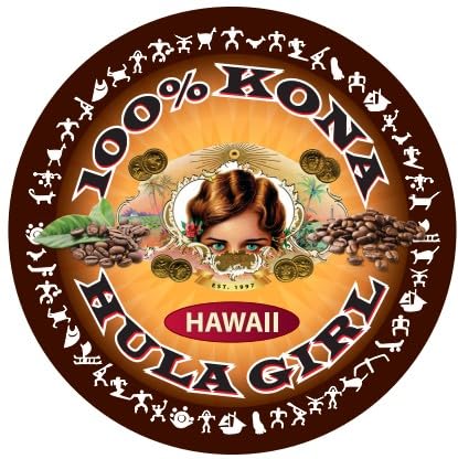 Hula Girl 100% Kona Coffee, Single Serve for Keurig K-Cup Brewers, Medium Roast, Works in the New K2