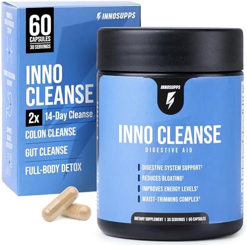 InnoSupps Inno Cleanse 2X 14 Day Colon Cleanse & Detox Flush, 4 Week Supply