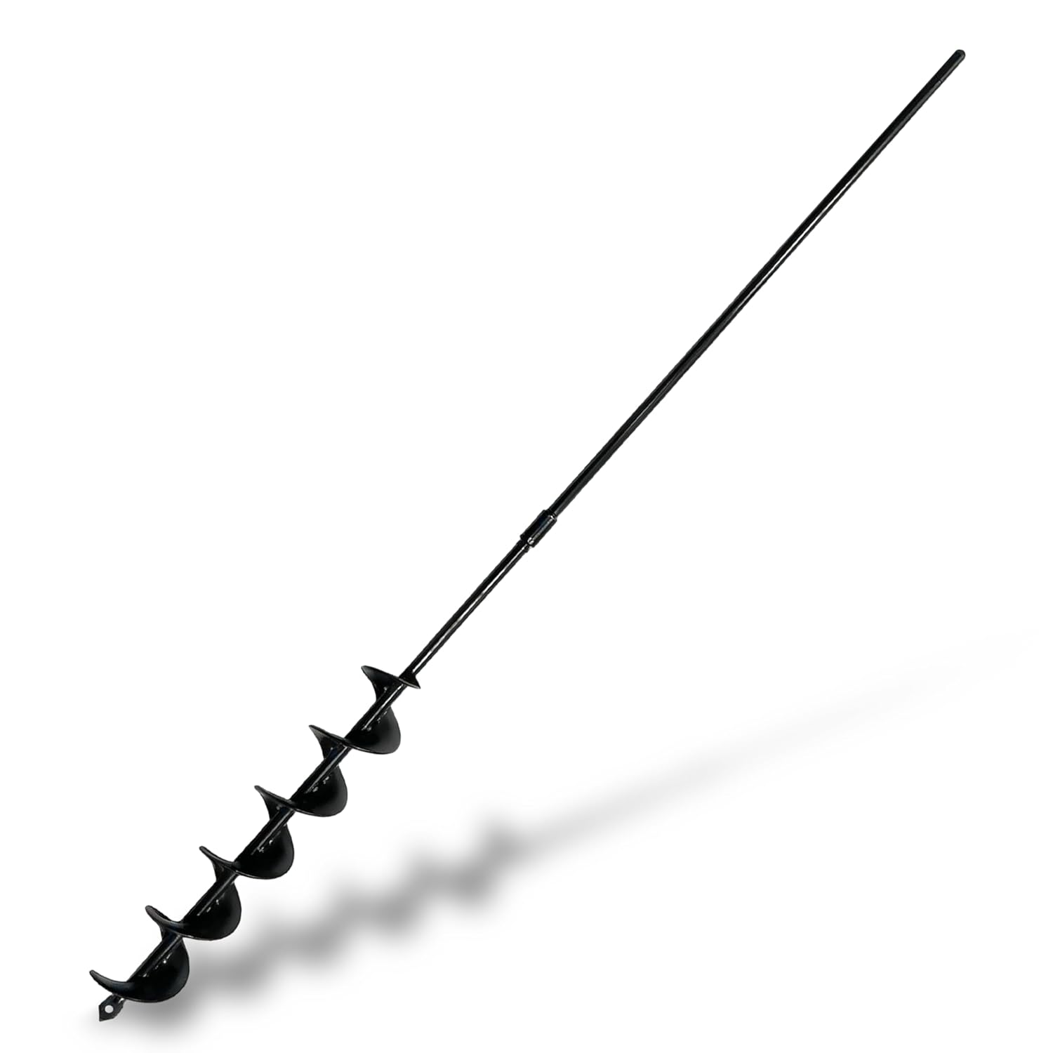TCBWFY Auger Drill Bit for Planting 1.6x16.5inch Extended Length Garden Auger Spiral Drill Bit for Planting Bulbs Flowers,Post Hole Digger for 3/8”Hex Drill